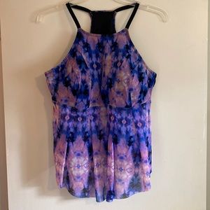 Ava & Viv size 18W tankini high neck racer back swim top